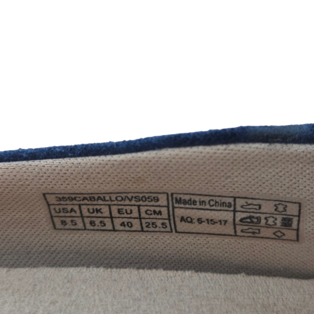 Vionic Caballo Navy Blue Suede Pointed Toe Ballet Flats Womens 8.5 - Picture 6 of 6